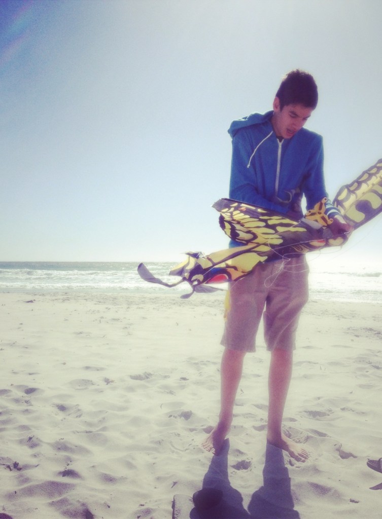 Connor at Ocean Ave beach in Carmel, CA on April 16, 2013, Matt's 43rd birthday.